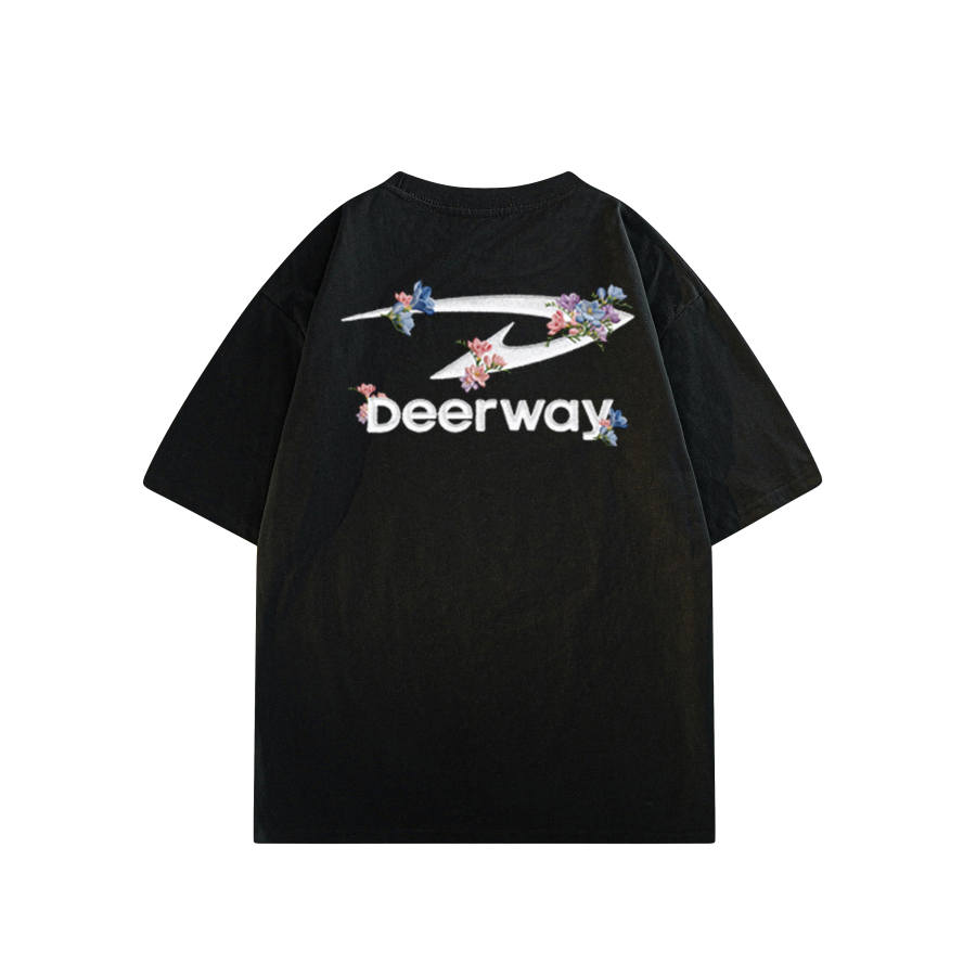 DEERWAY T Shirts Unisex Crew Neck Moderate Straight Fit