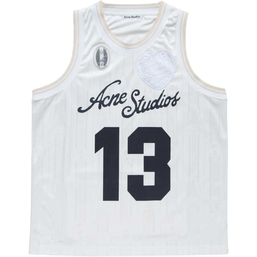 Acne Studios Acne Studios Tank Tops Men's White Crew Neck Moderate