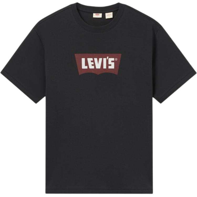 Levis Levis T Shirts Unisex Black Crew Neck Moderate