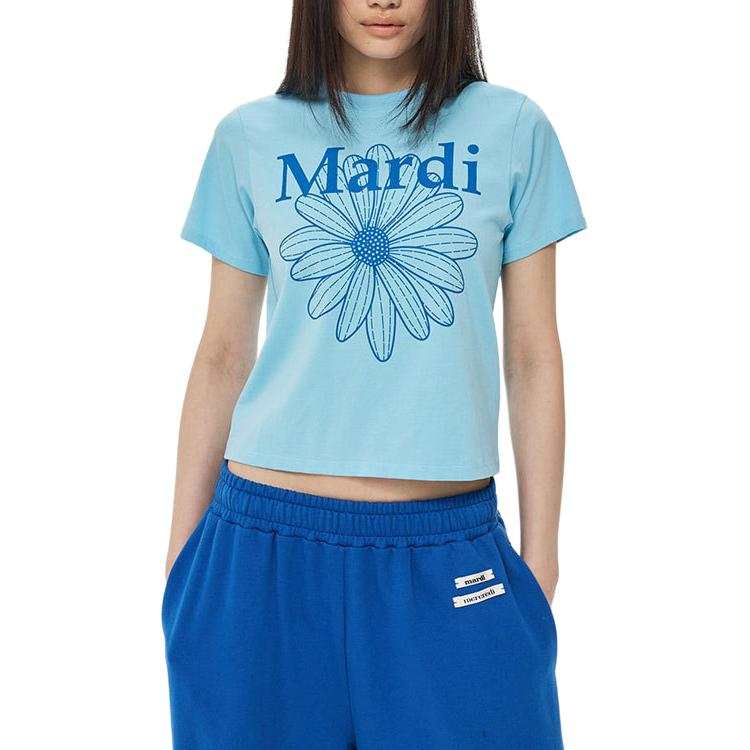 MARDI MERCREDI T Shirt Women's Korean Style