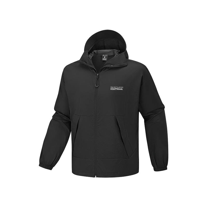 Skechers Jackets Men's Carbon Black 0018 Hooded Moderate Other