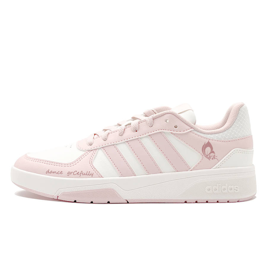 Adidas Adidas COURTBEAT Dancing Gracefully Synthetic Leather Cushioning Abrasion Resistant Slip Resistant Low top
