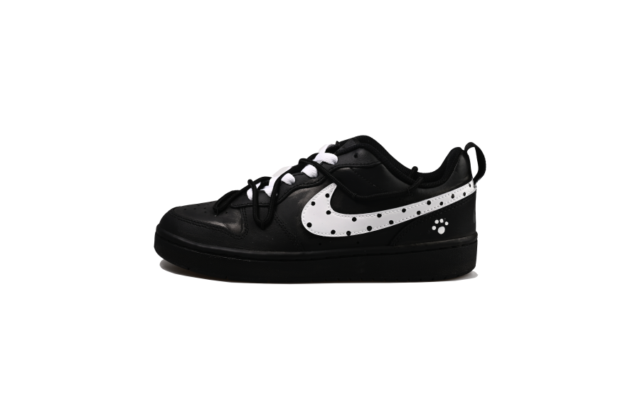 Nike Nike Court Borough Polka Dot Puppy Vlad Leather Low top Kids' Skateboarding Shoes Unisex