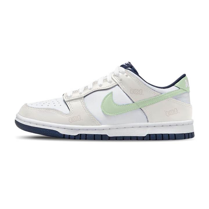 Nike Nike Dunk Cushioning Low top Children's Basketball Shoes Unisex White Green