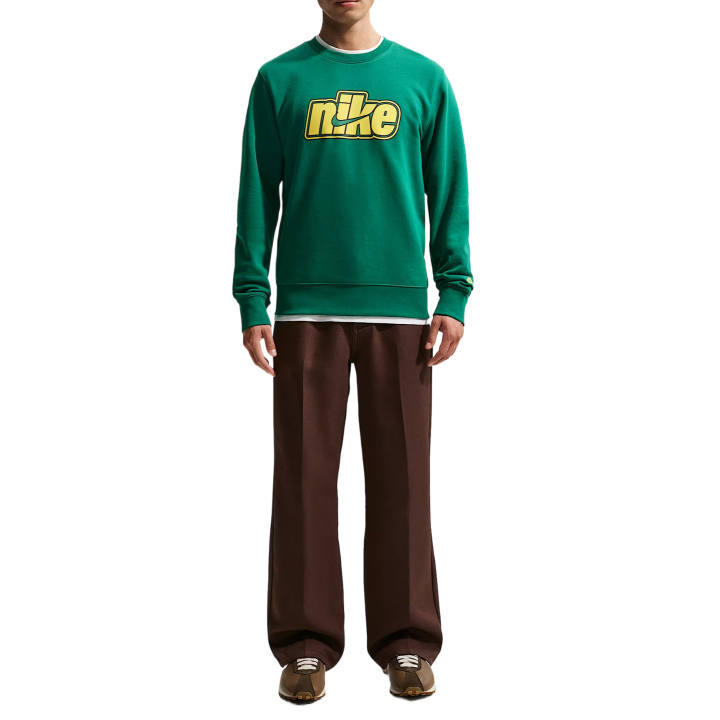 Nike Nike Sweatshirts Men's Malachite Green/Lightning Green Crew Neck Moderate