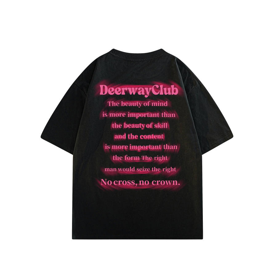 DEERWAY T Shirts Unisex Crew Neck Moderate Straight Fit