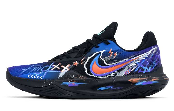 Nike Nike Precision 6 Game Braves Cushioning Abrasion Resistant Slip Resistant Low top Basketball Shoes Men's Black