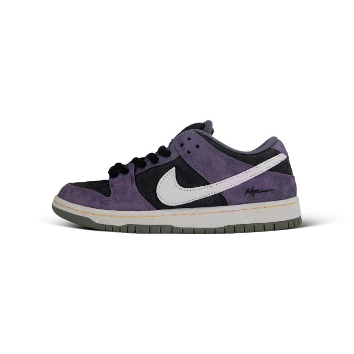 Nike Nike Dunk SB Dark Purple White Suede Abrasion Resistant Low top Skateboard Shoes Unisex