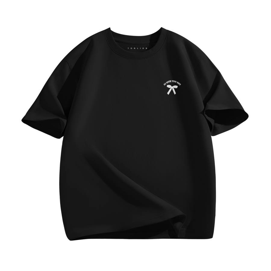 Tonlion T Shirts Women's Crew Neck Moderate Straight Fit