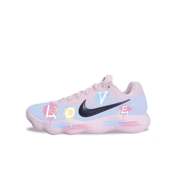 Nike Nike Hyperdunk 2017 Abrasion Resistant Slip Resistant Low top Basketball Shoes Unisex Pink