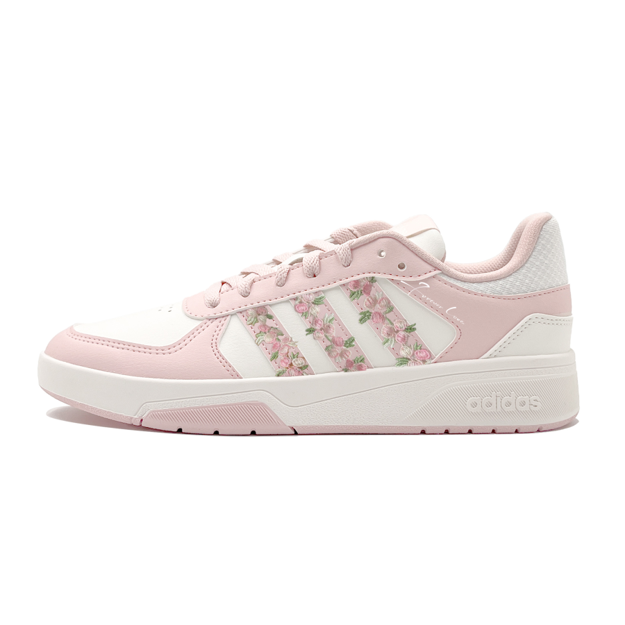 Adidas Adidas COURTBEAT Timeless Beloved Synthetic Leather Cushioning Skateboard Shoes Women's Pink