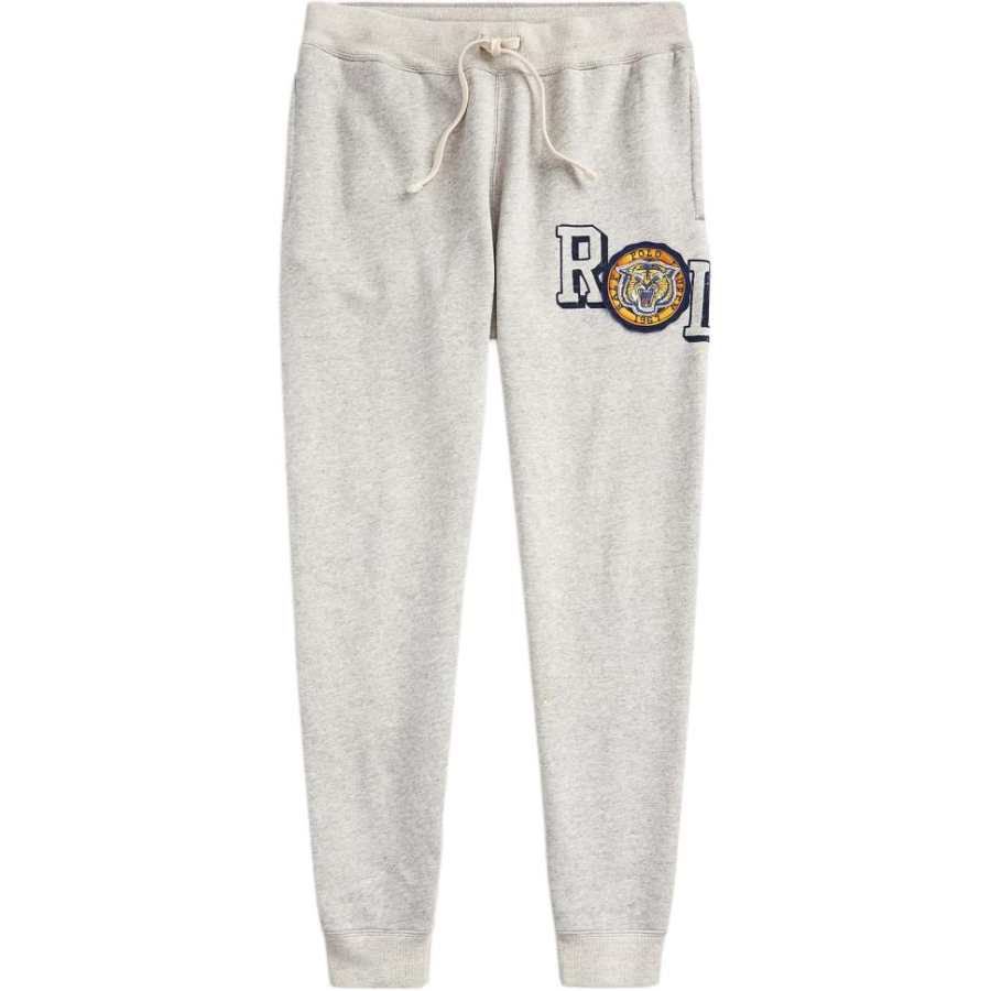 Polo Ralph Lauren FW25 Polo Tiger Logo Jogging Fleece Lined Pants Knitted Sweatpants Men's