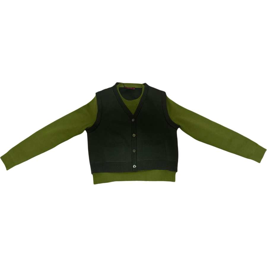 GUCCI Sweaters Women's Green Crew Neck Moderate Straight Fit