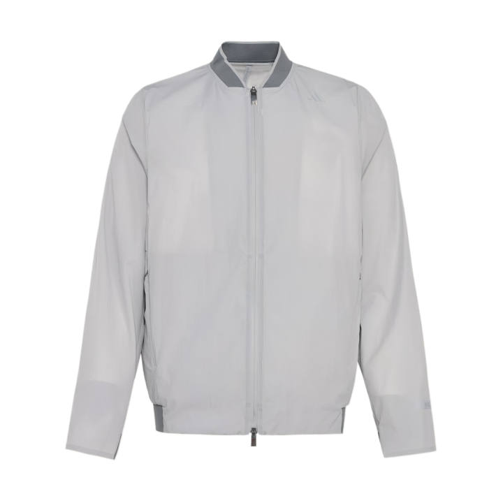 Adidas Adidas Jackets Men's Light Gray Baseball Collar Moderate Pilot