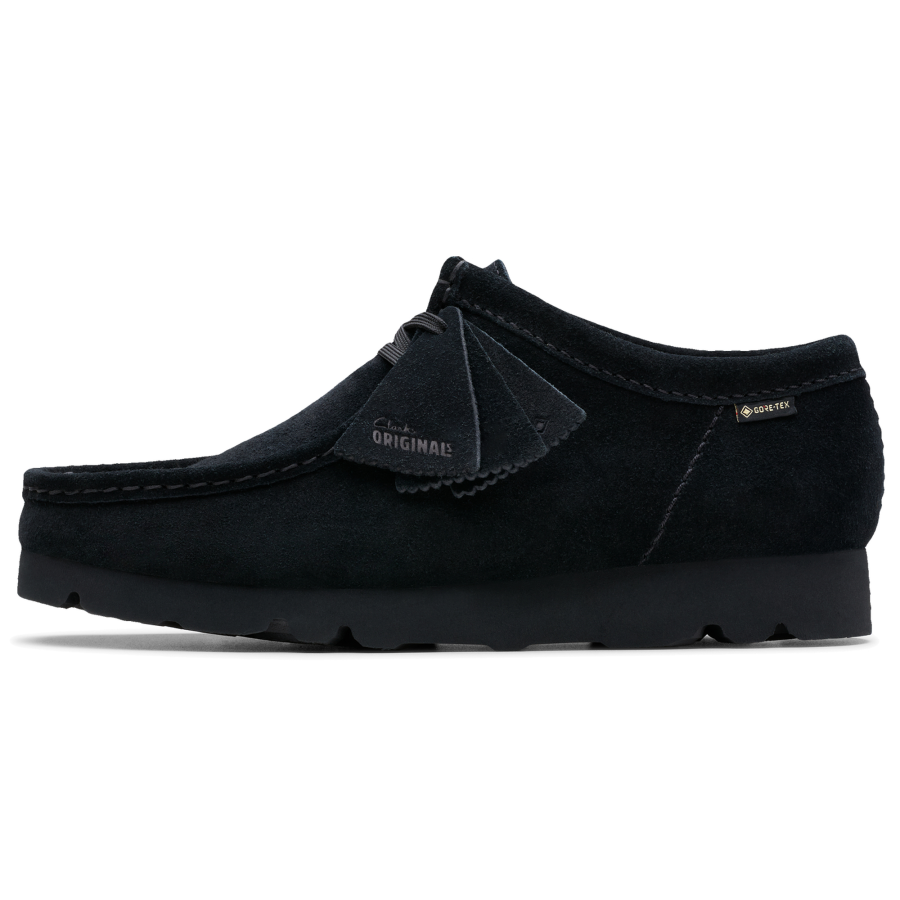 Clarks Cow Split Leather Casual Shoes Men's Black