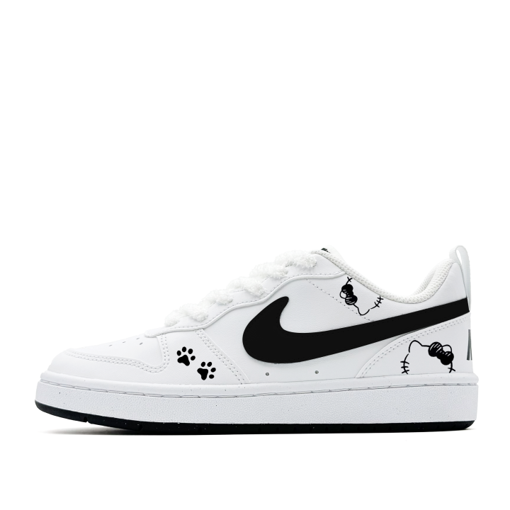 Nike Nike Court Borough Black Sugar Cat Paw, Cute, Girlish Feel, Campus Versatile Synthetic Leather Low top