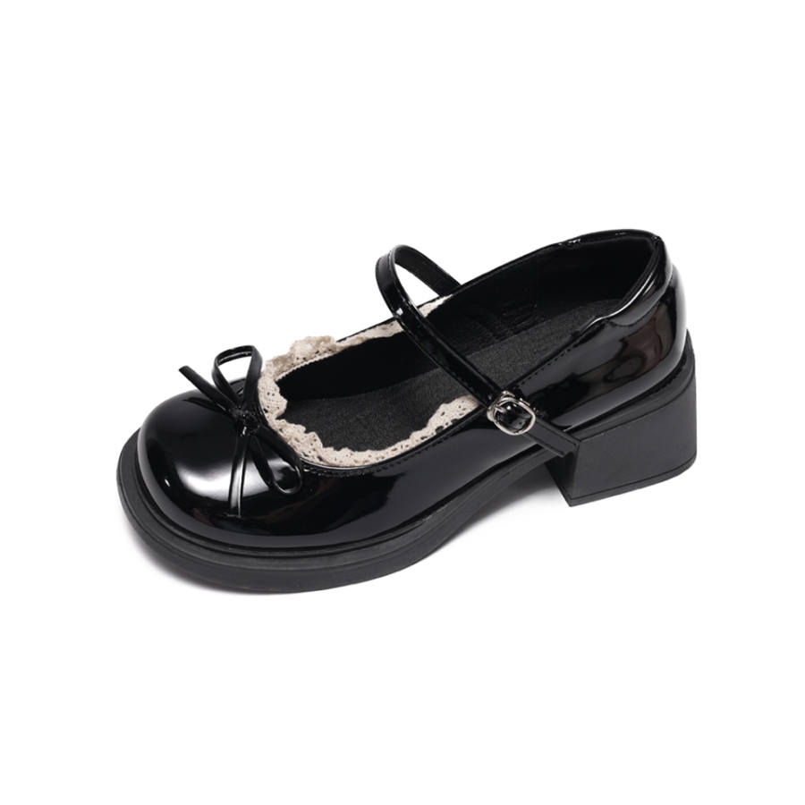 Lanza Mary Jane Shoes Women's Black/Beige