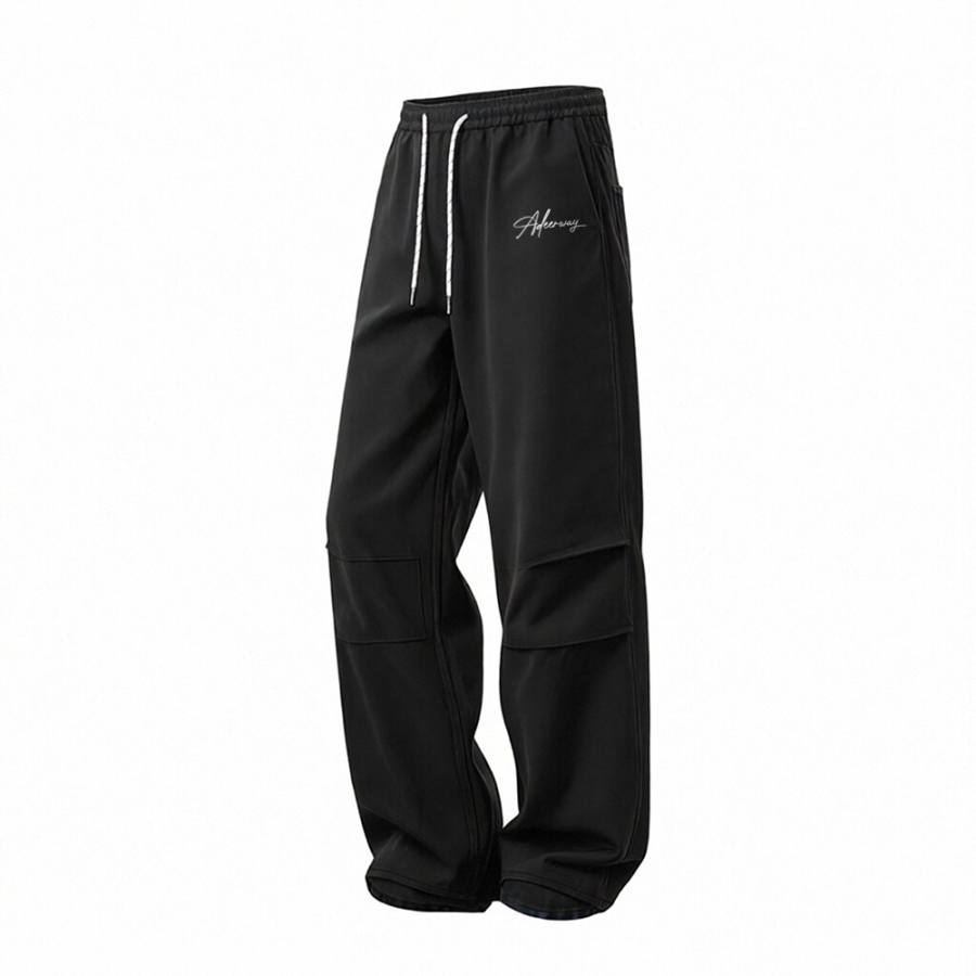 DEERWAY Casual Pants Unisex Moderate Wide Leg Pants