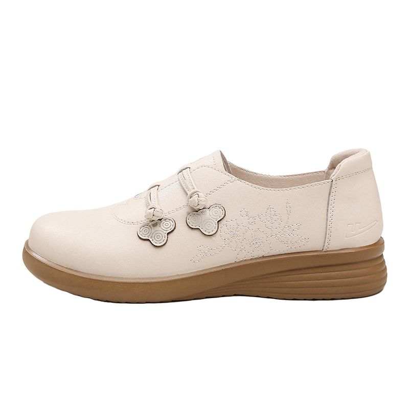 Warrior Mom's Shoes, White Shoes, Spring Fall, Middle Aged Women's Shoes Casual Shoes Women's