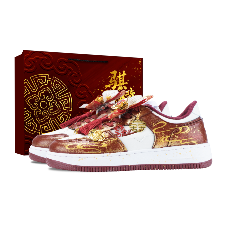 Warrior Sports Collection Cyan Bird And Dragon And Phoenix Abrasion Resistant Slip Resistant Low top Skateboard Shoes