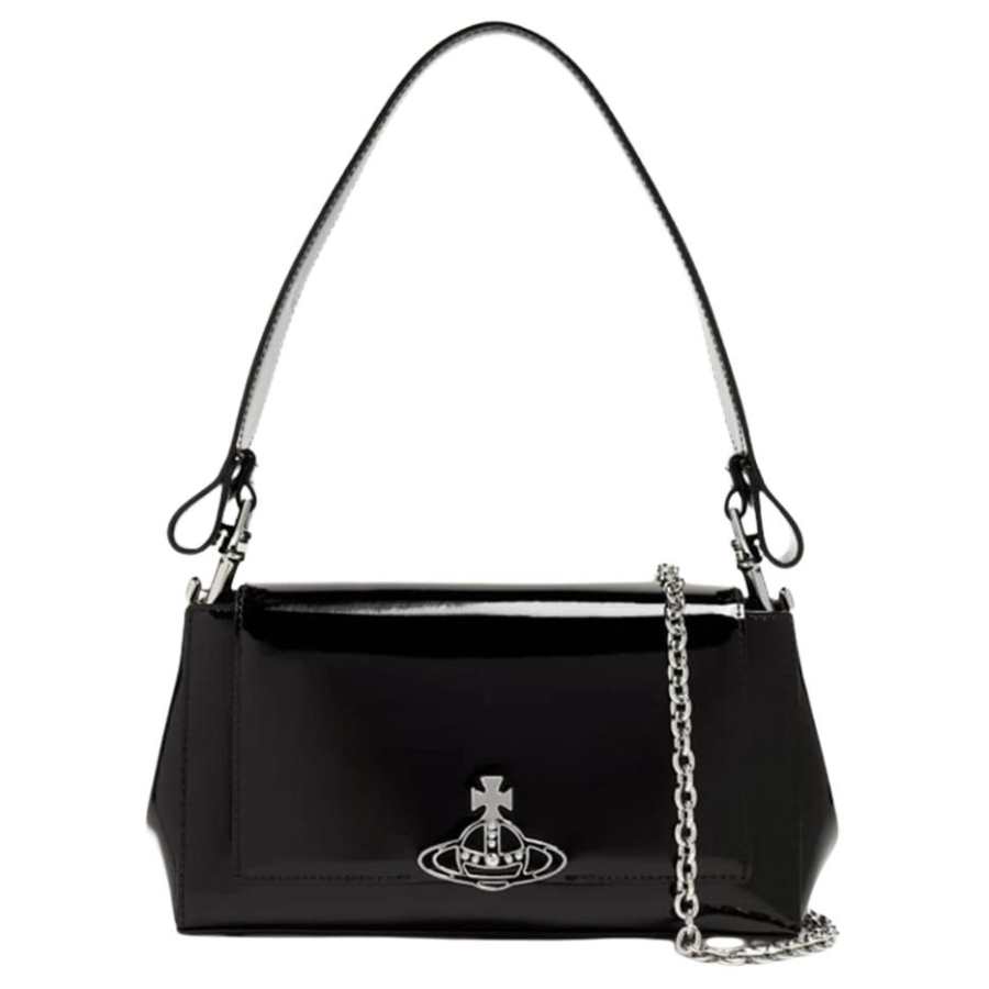 Vivienne Westwood Leather One Shoulder Handbag Small Women's Black