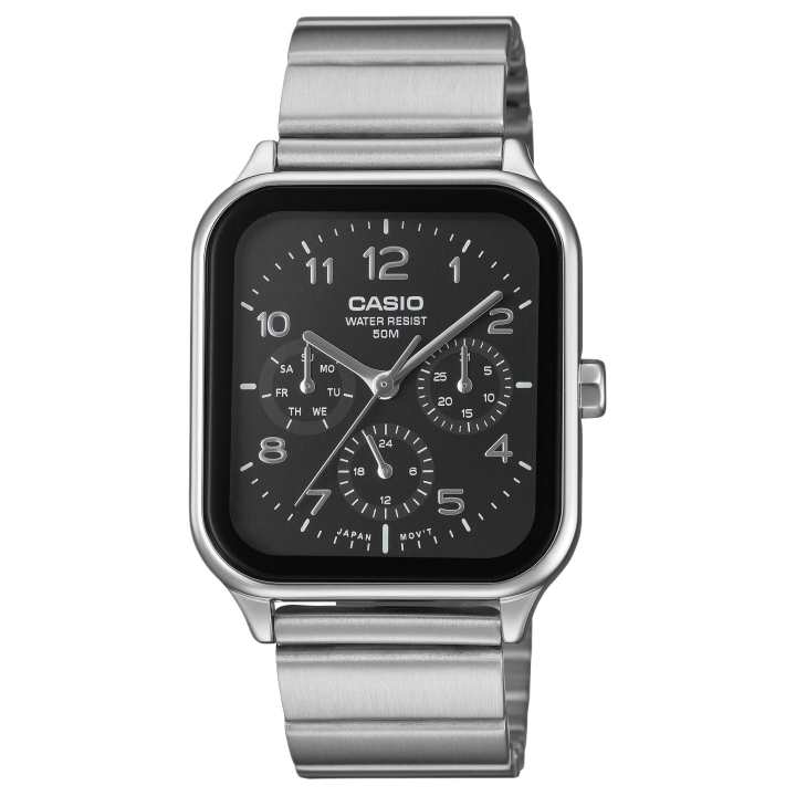 CASIO CASIO STANDARD Quartz Movement Stainless Steel Strap Watch 44.5*34mm Men's Watches Black Dial