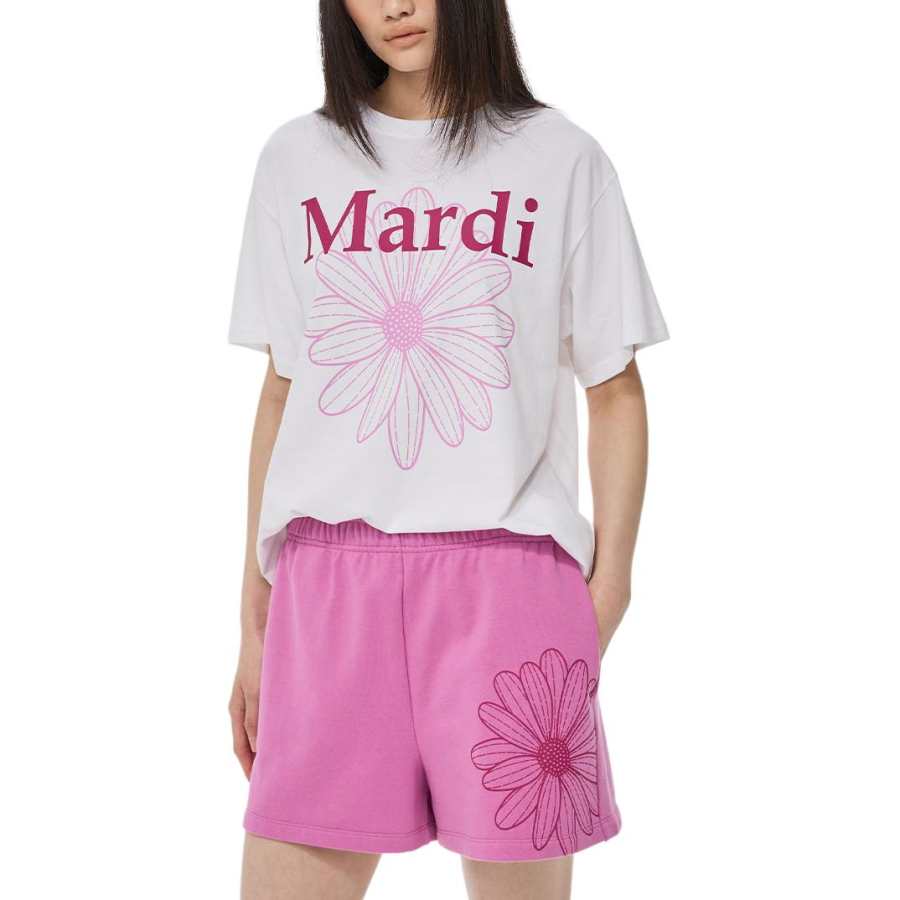 MARDI MERCREDI T Shirt Women's Korean Style