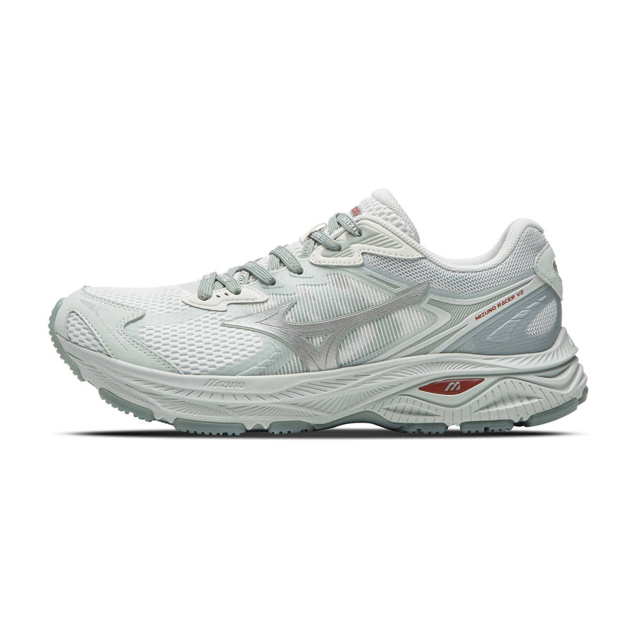 Mizuno RACER V2 Abrasion Resistant Breathable Low top Running Shoes Unisex Light Floral Blue