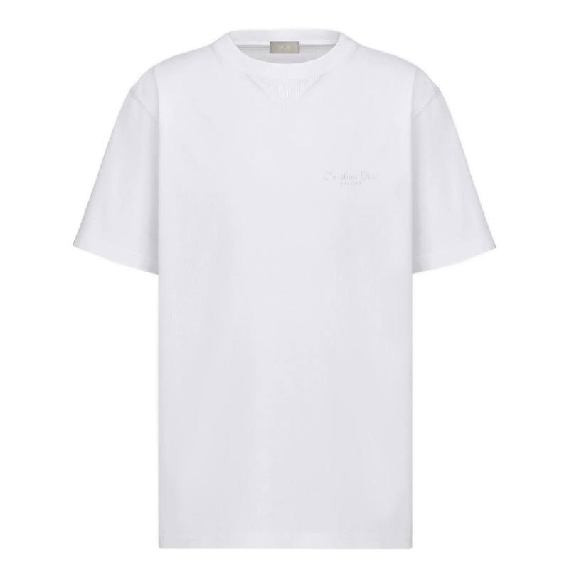 DIOR DIOR T Shirts Men's White Crew Neck Moderate