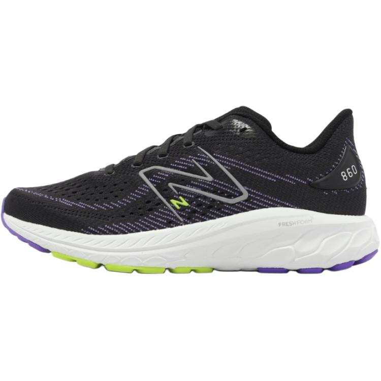 New Balance New Balance X 860v13 Comfortable Low top Kids' Running Shoes Black Purple Yellow Unisex