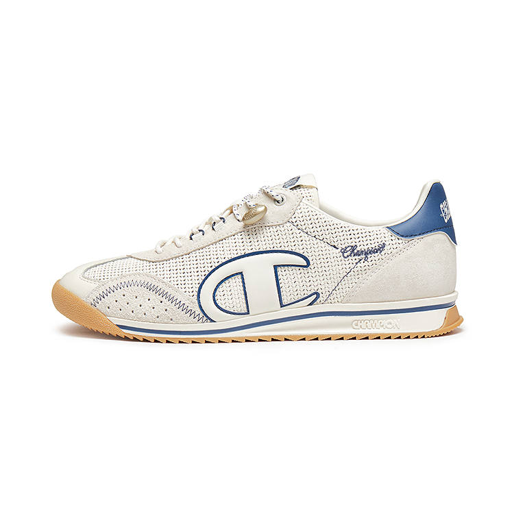 Champion Low top Casual Shoes Men's Milk White/Nautical Blue