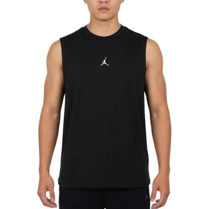 Jordan Jordan As M J Tank Tops Men's Black Crew Neck Moderate