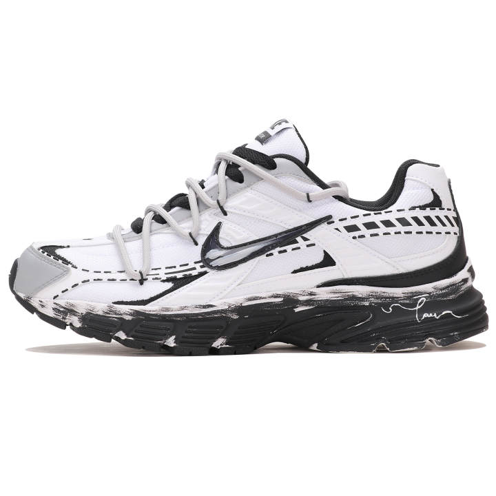 Nike Nike Initiator Cushioning Support Breathable Low top Running Shoes Men's Black White