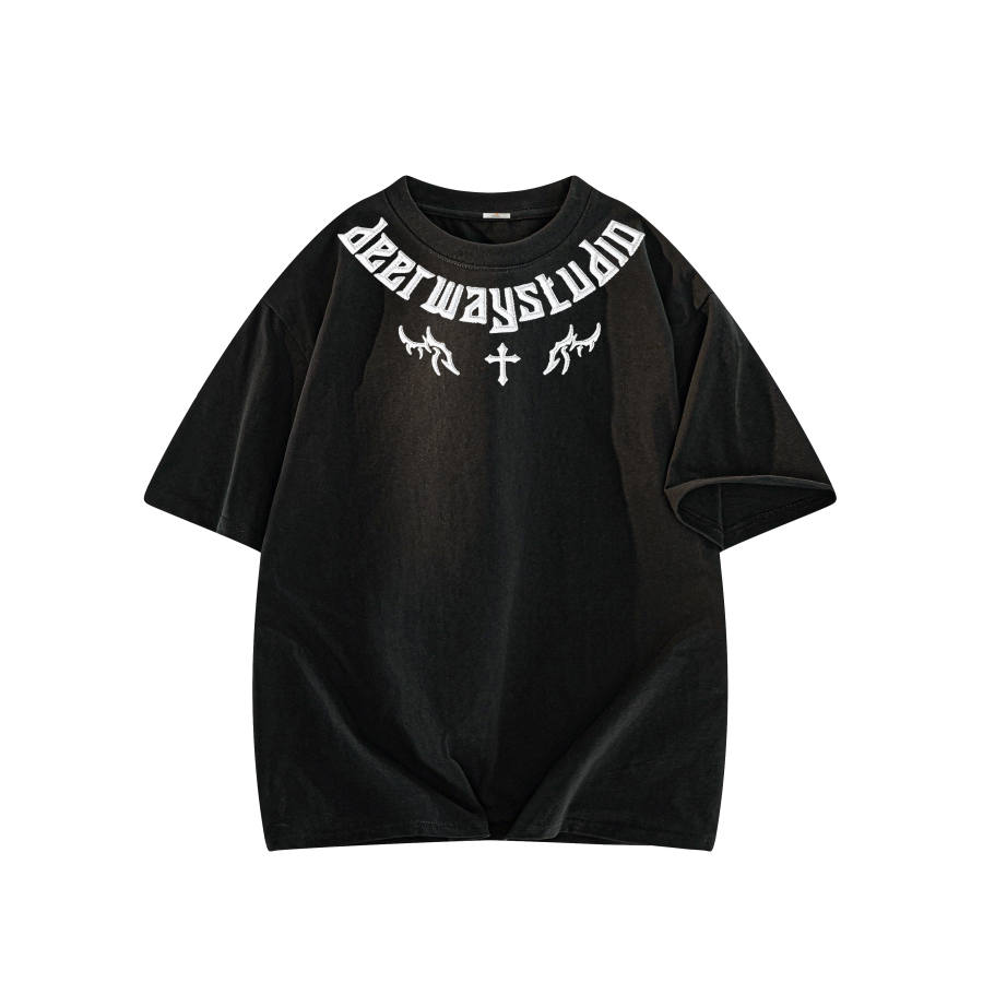 DEERWAY T Shirts Unisex Crew Neck Moderate Straight Fit