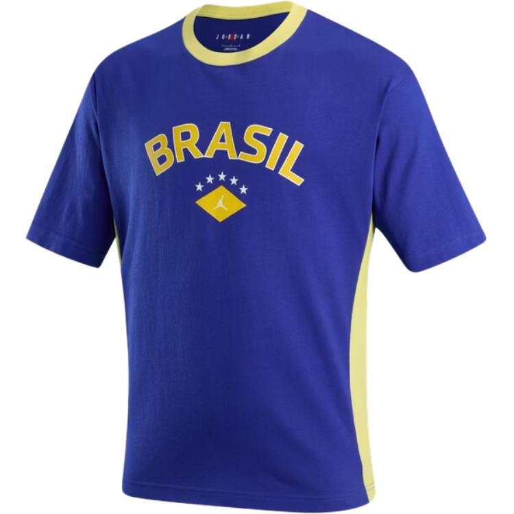 Jordan Jordan Air T Shirts Men's Old Royal Blue Crew Neck Moderate