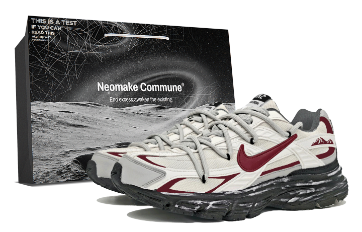 Nike Nike Initiator Cushioning Slip Resistant Abrasion Resistant Breathable Low top Running Shoes Unisex Beige Red