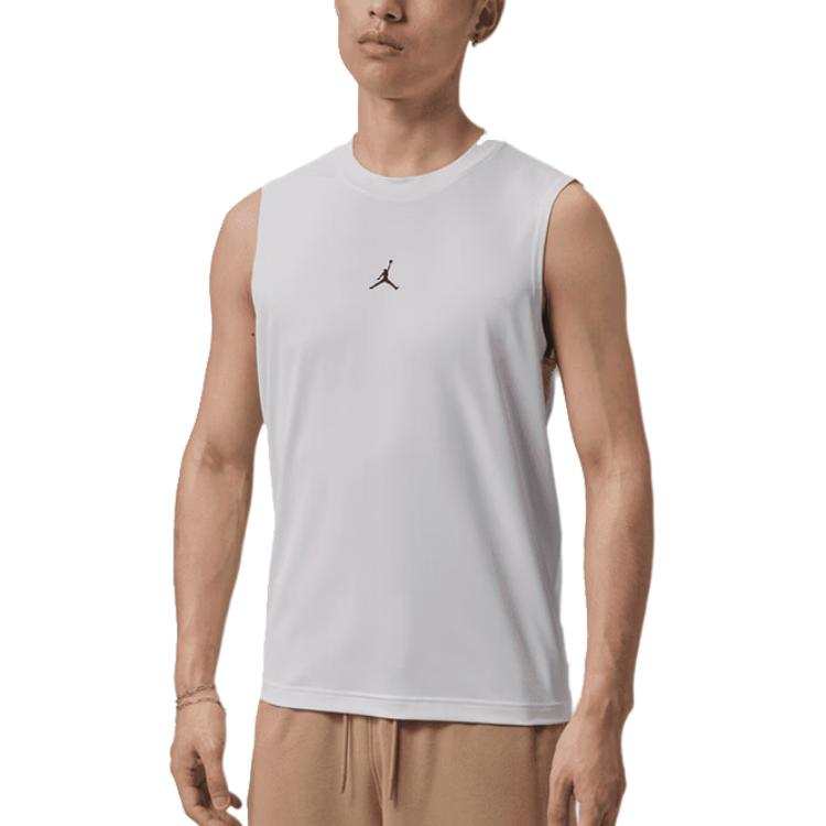 Jordan Jordan Dri FIT Tank Tops Men's White Crew Neck Moderate