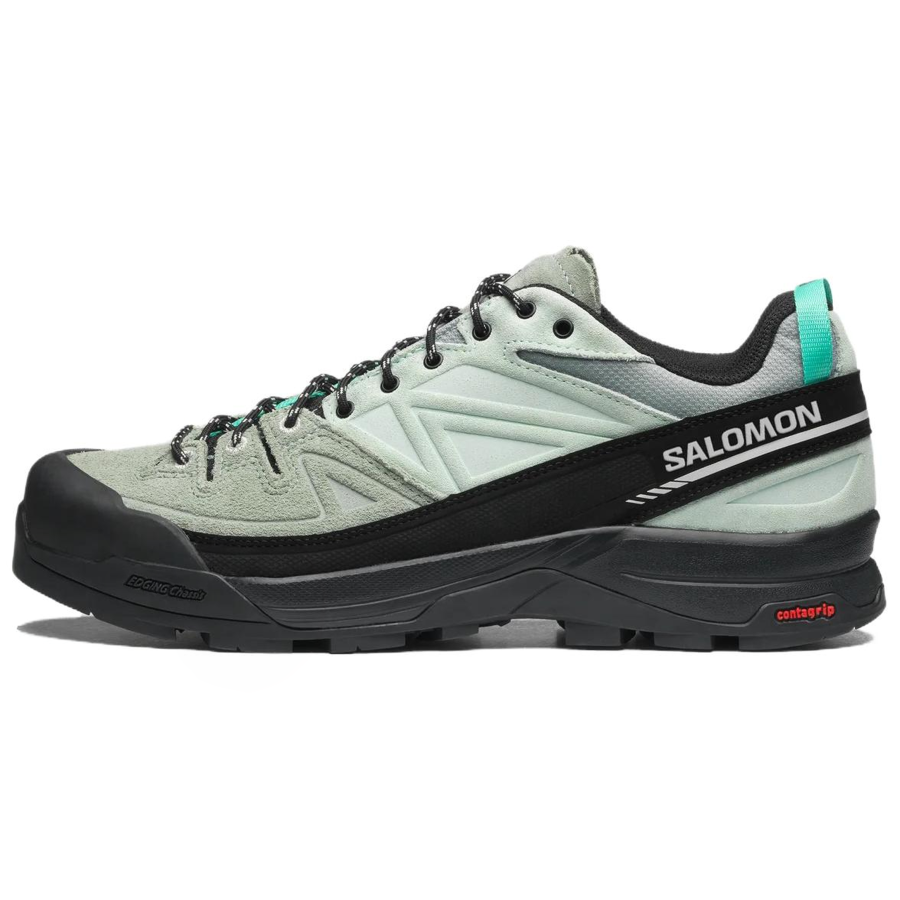 SALOMON X ALP Slip Resistant Abrasion Resistant Low top Running Shoes Unisex Black Green Cyan Gulf Green