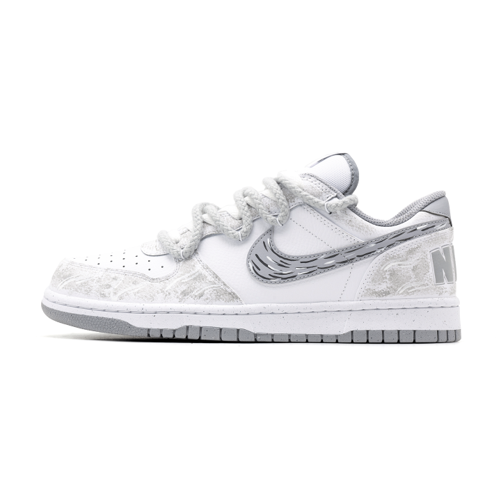 Nike Nike Big Abrasion Resistant Breathable Low top Skateboard Shoes Men's Smoke Gray
