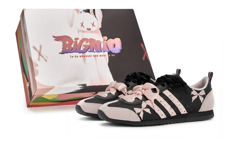 Adidas Adidas VS JOG 2.0 811 Manufacturing, Ink Ballet, Special Shoe Box Low top Casual Shoes Unisex Black Pink
