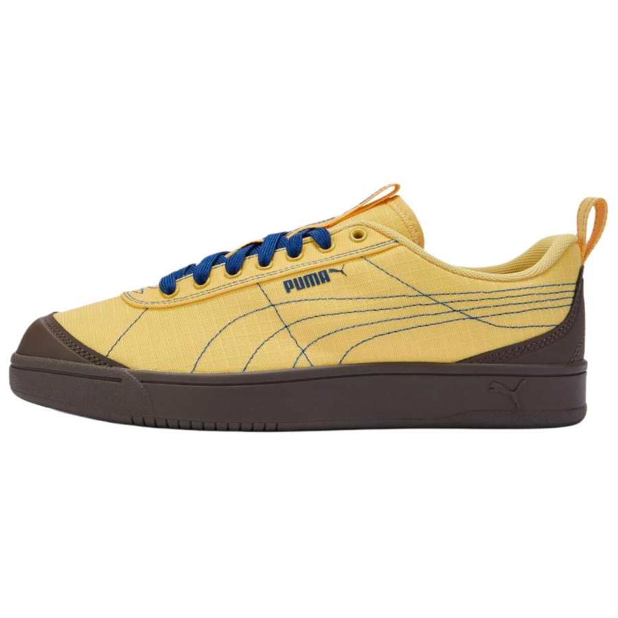 PUMA Grounded Fabric Support Low top Skateboard Shoes Unisex Light Yellow Brown