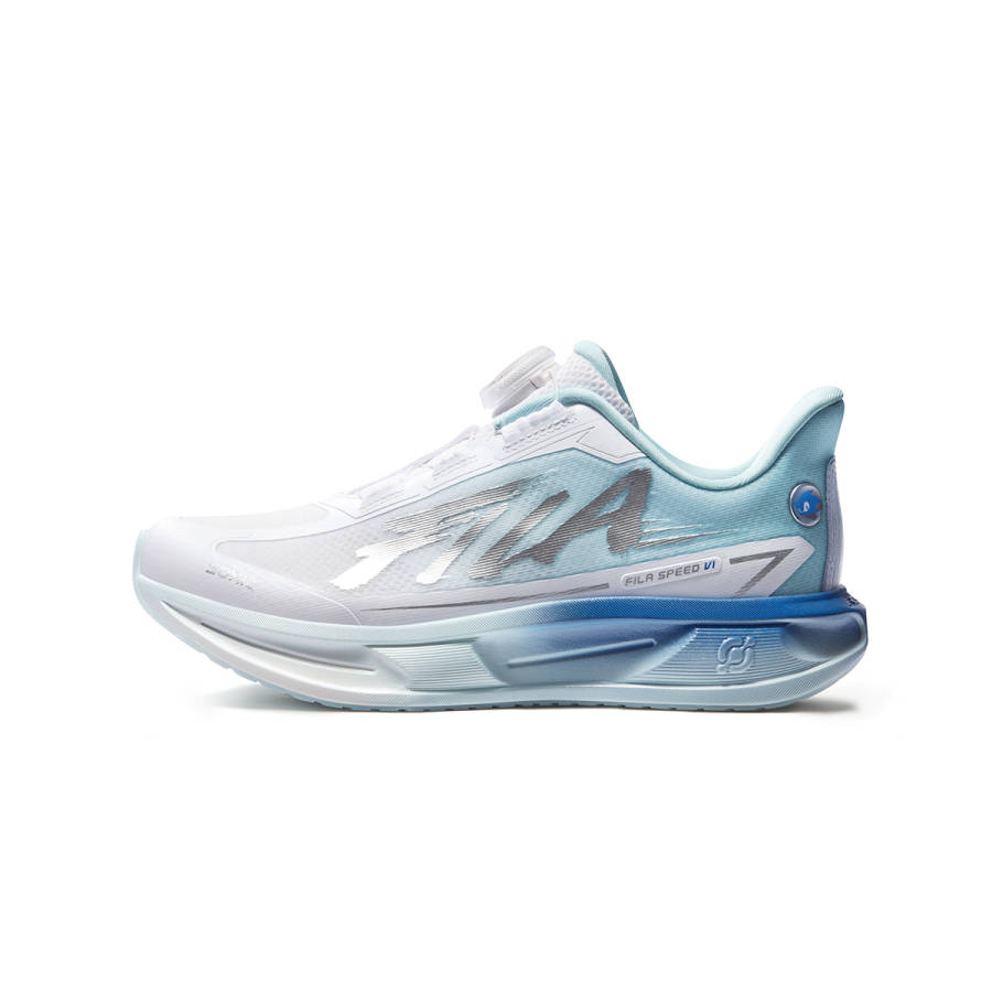 FILA KIDS PERFORMANCE FPH Fabric Cushioning Rebound Breathable Running Shoes FILA White/Lilac Blue Kids'