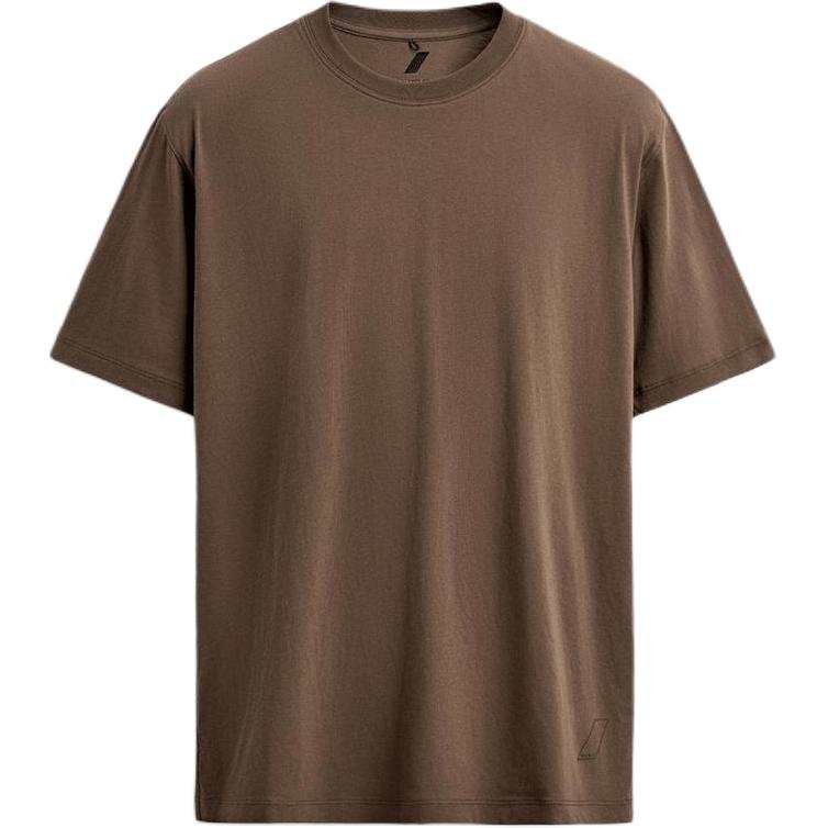 ZARA T Shirts Men's Brown Crew Neck