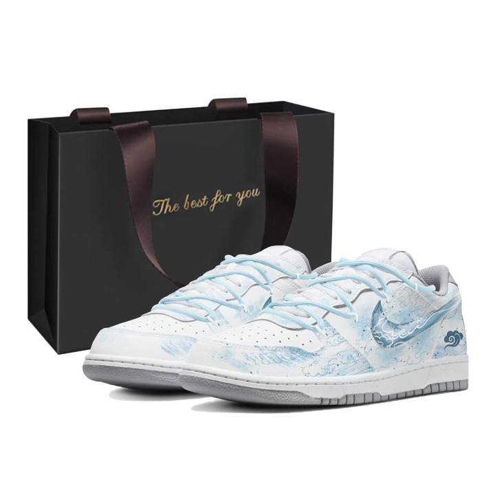 Nike Nike Big Cloud Serpentine Abrasion Resistant Slip Resistant Low top Skateboard Shoes Men's