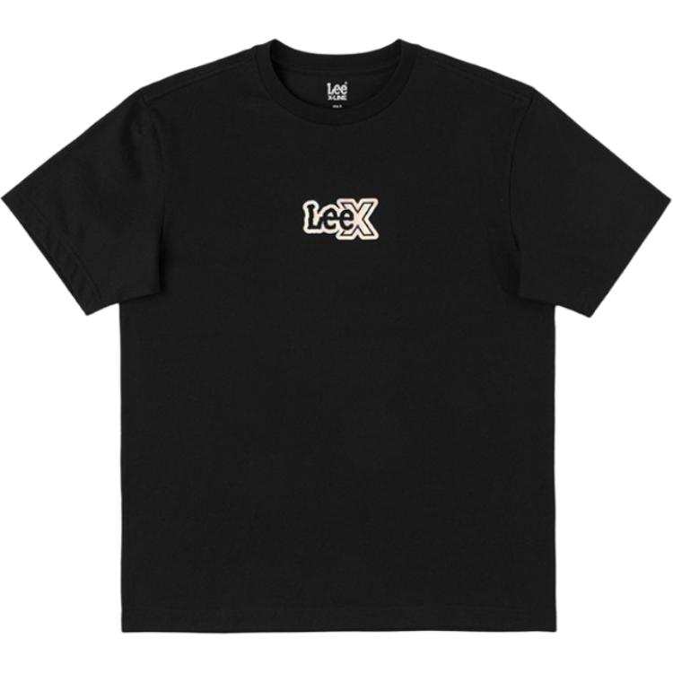 Lee Lee T Shirts Men's Black Crew Neck