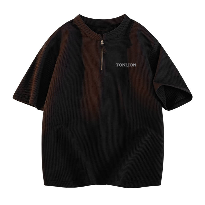 Tonlion T Shirts Unisex Crew Neck Moderate Straight Fit