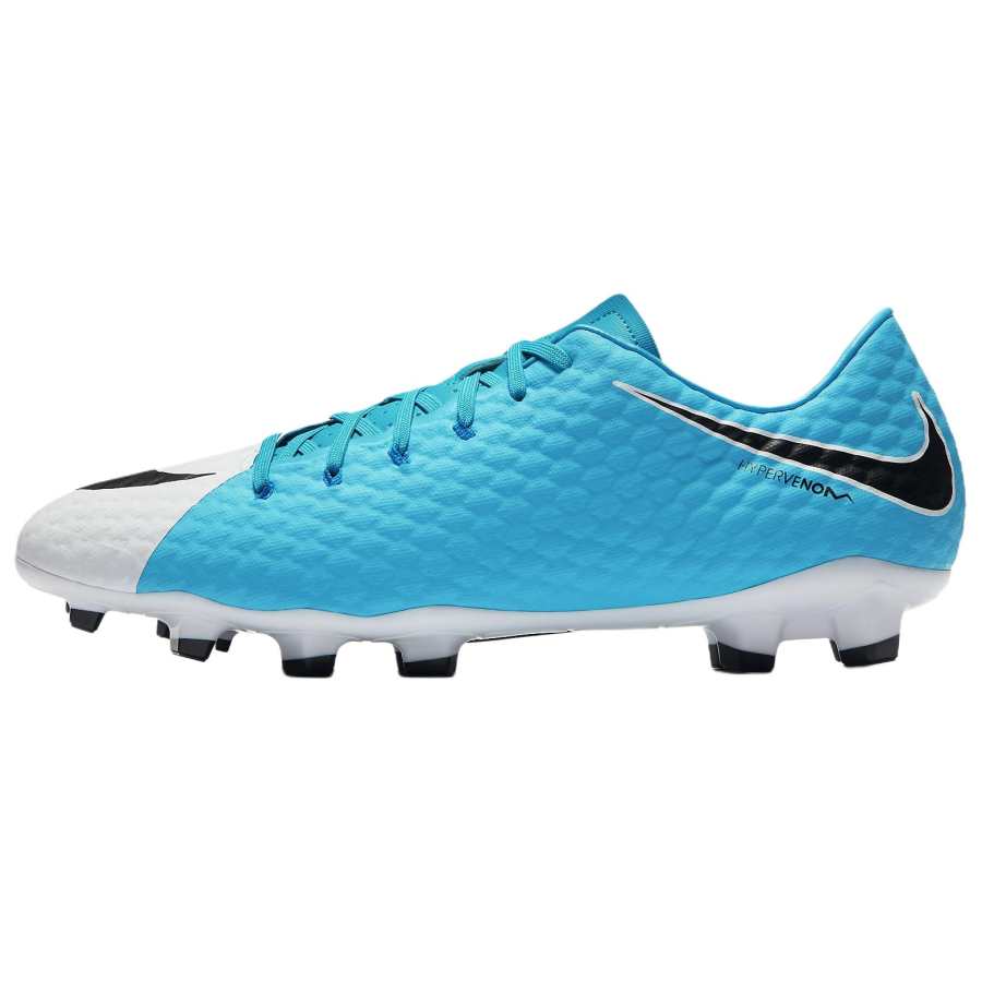 Nike Nike HYPERVENOM PHELON 3 FG Firm Ground Soccer Shoes Men's White Blue Black