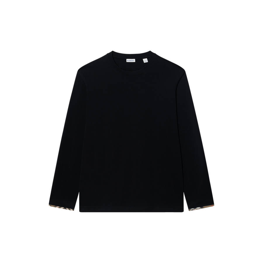 Burberry T Shirts Men's Black Crew Neck Moderate