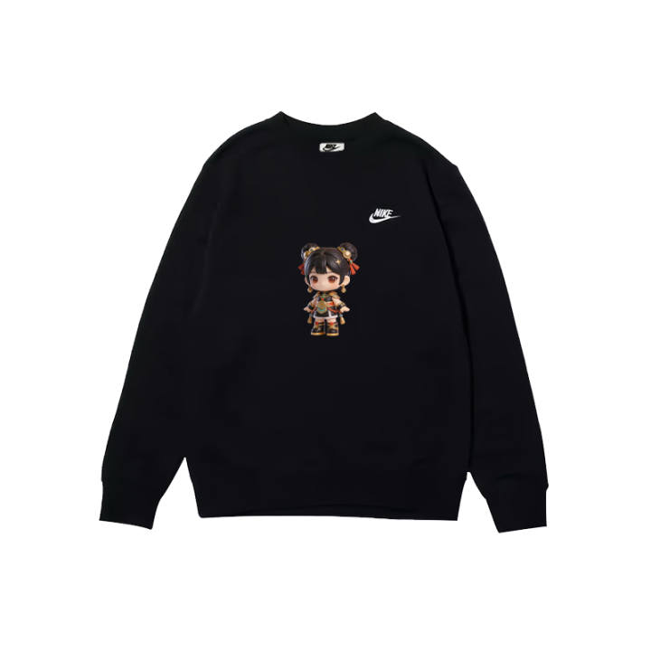 Nike Nike Sportswear Sweatshirts Men's Black Crew Neck Moderate Regular
