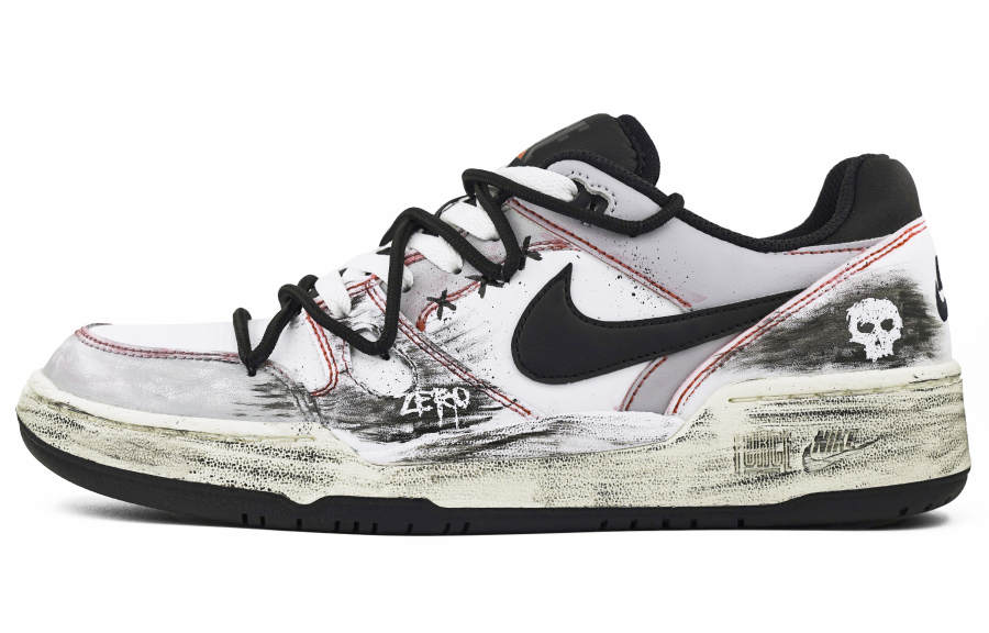 Nike Nike Full Force Students' Party Synthetic Leather Custom Abrasion Resistant Low top Skateboard Shoes Men's